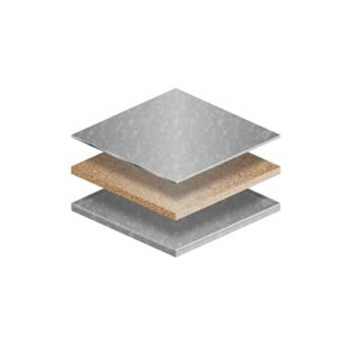 BG3L Medium Grade 600mm x 600mm x 26mm Steel Encapsulated Bare Access Floor Panel - Low Profile
