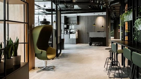 Office vinyl floor tiles